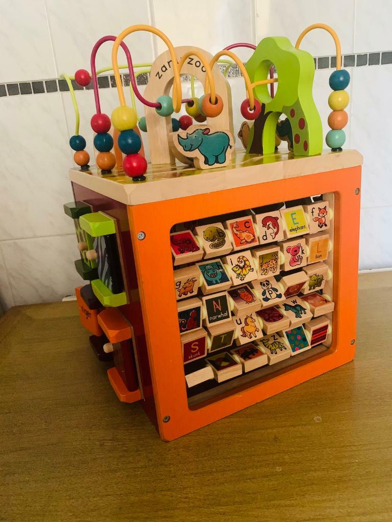 b zany activity cube